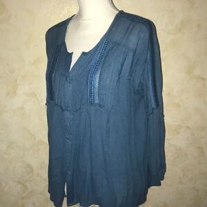 Blue Rain Teal Top!